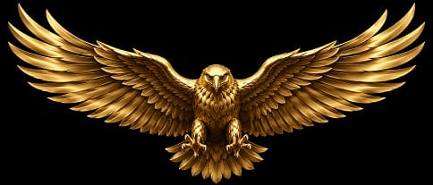 Golden eagle emblem
